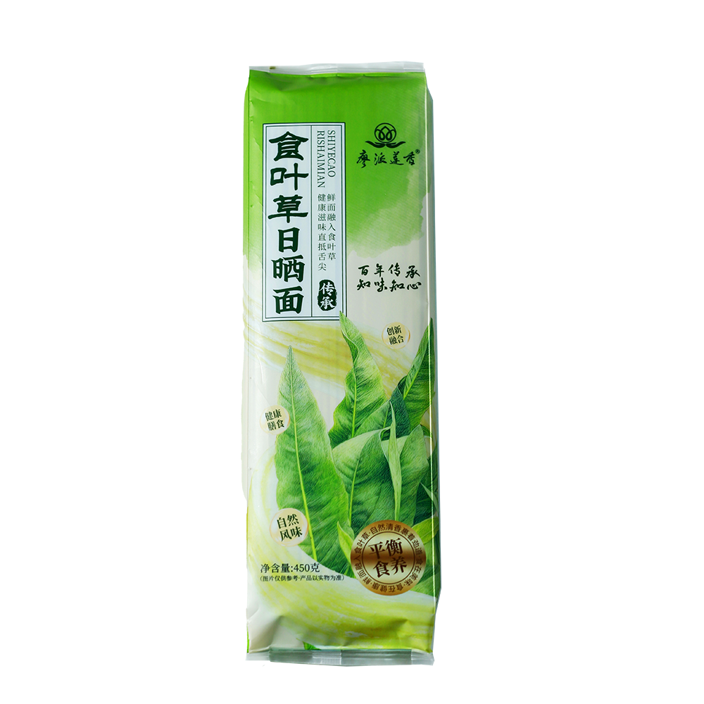 廖派莲香食叶草日晒面450g/袋