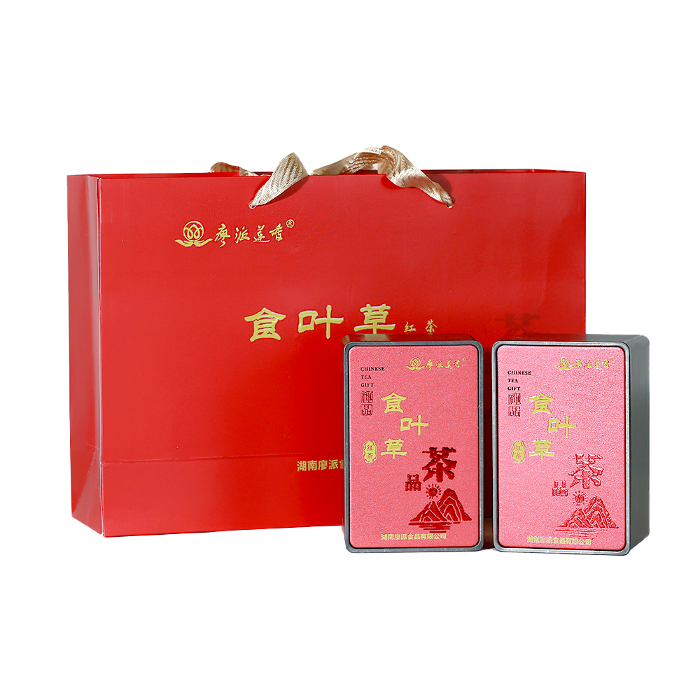 廖派莲香食叶草红茶120g*2/盒