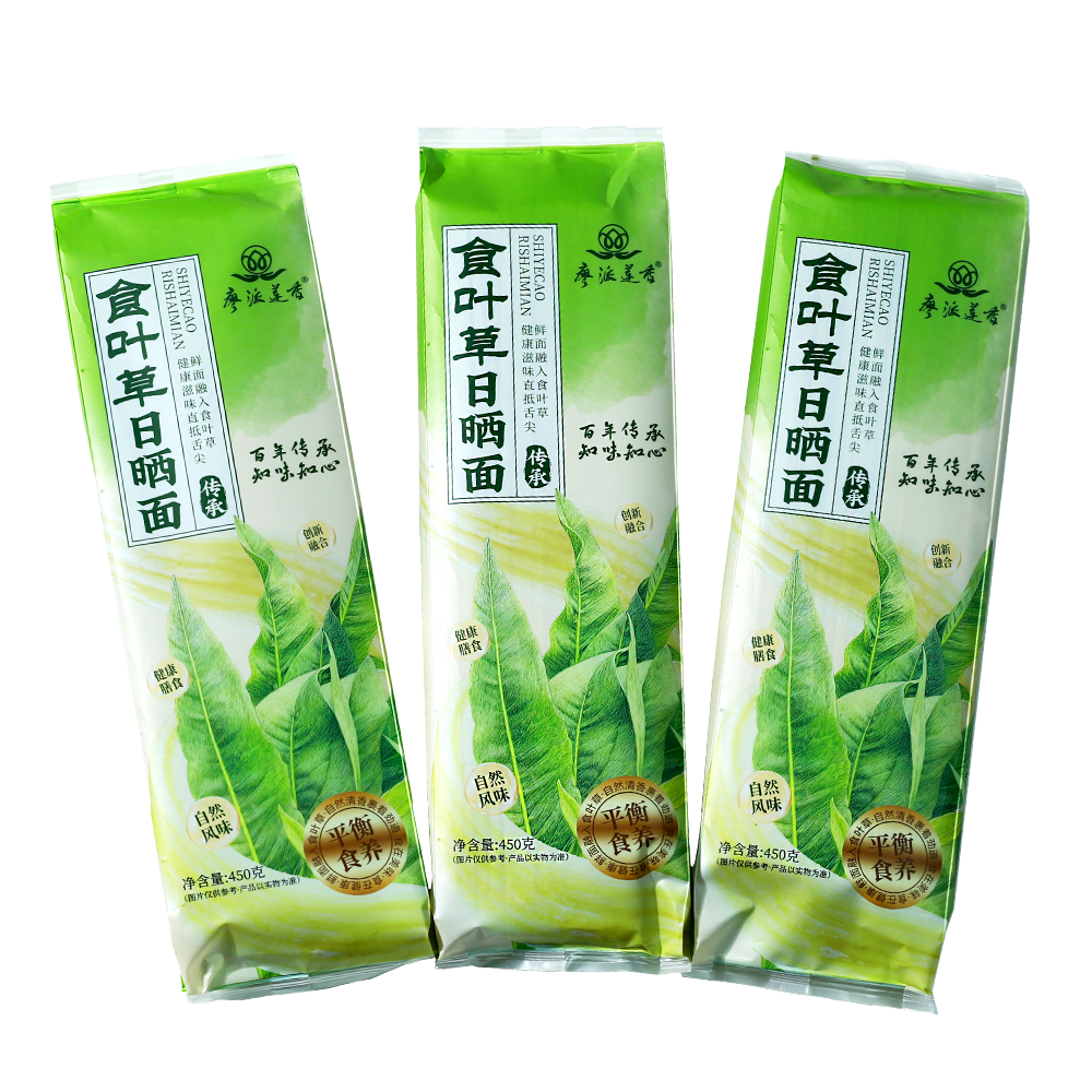 廖派莲香食叶草日晒面450g/袋