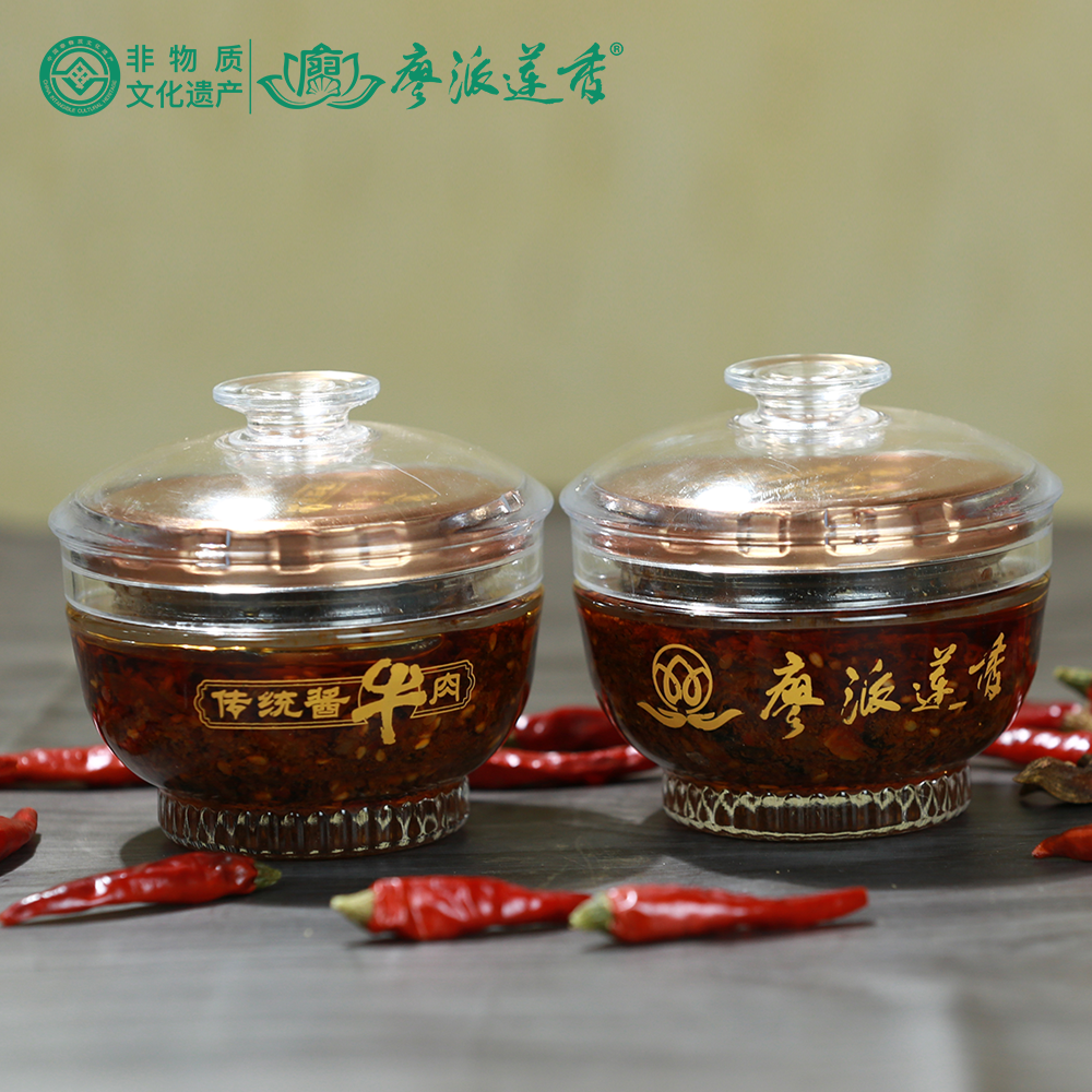 廖派莲香传统酱牛肉105g/瓶(竹笋味)