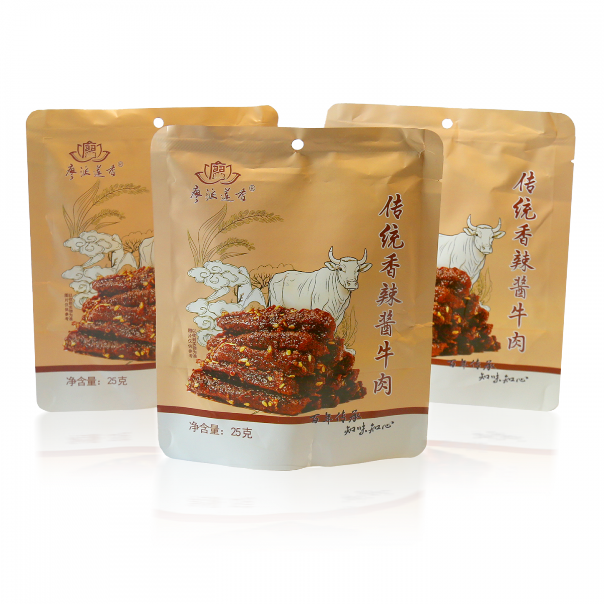 廖派莲香香辣酱牛肉25g/包
